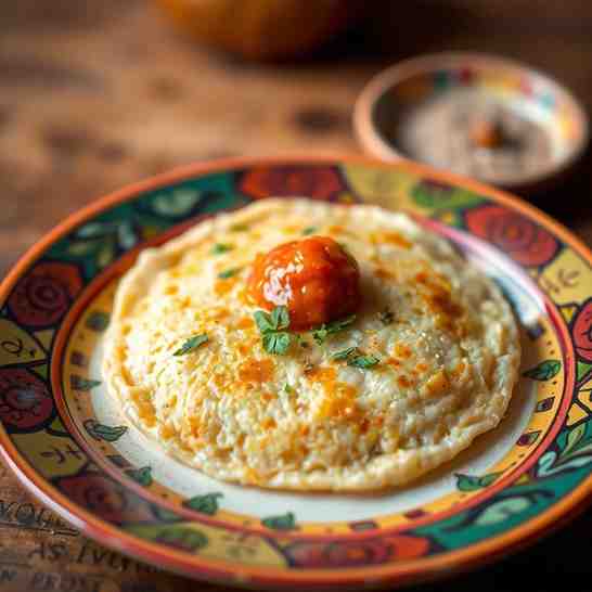 Nepali Chatamari - Easy Rice Pancake Recipe